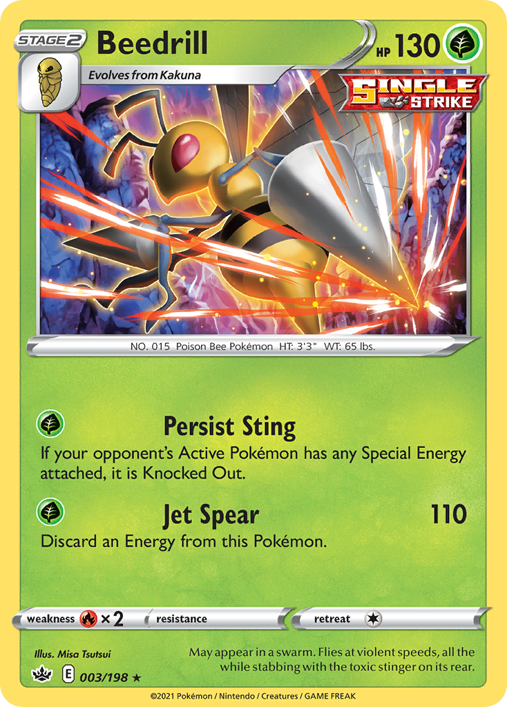 Chilling Reign Holo Beedrill #3/198